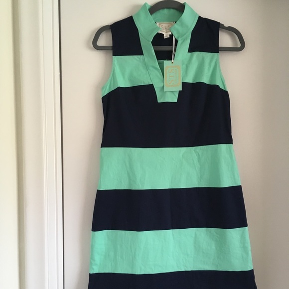 Tuckernuck Dresses & Skirts - NWT $198 Sail to Sable preppy stripe shift dress